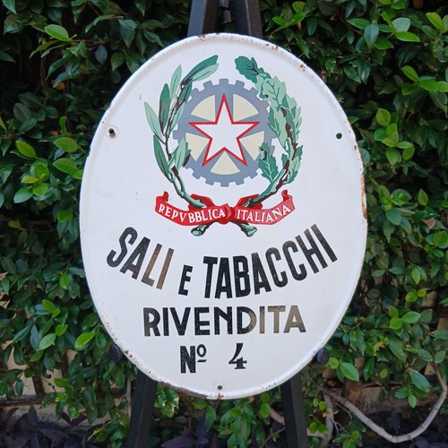 Insegna tabella smaltata sali - insegna,