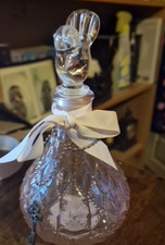 Pink Glass Perfume Bottle With