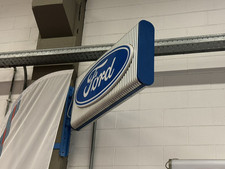 INSEGNA FORD VINTAGE ANGOLARE BIFACCIALE ANNI 80