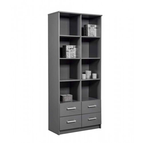 Mobile libreria grigia - libreria,