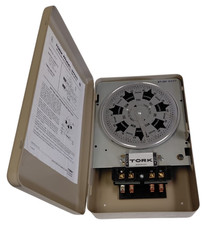 Interruttore Tork W220 40A 277V Max DPDT interno sette-7 giorni calendario quadrante timer
