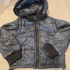 Giubbotto Dolce & Gabbana Junior bambino 18-24 mesi trapuntato bomber blu convertibile