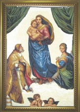 Punto croce "Madonna Sistina"