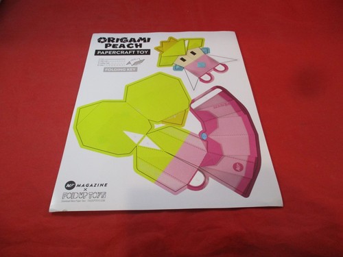 Origami peach papercraft - peach,
