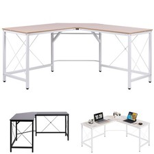 HOMCOM Scrivania Spaziosa Perfetta Postazione da Lavoro per Casa e Ufficio