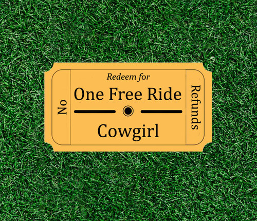 Biglietto giro cowgirl omaggio