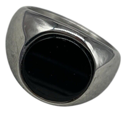 Anello uomo pietra nera - uomo,