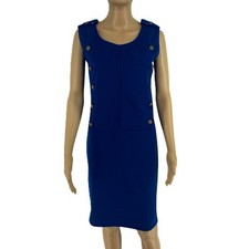 Abito Senza Maniche Blu Navy