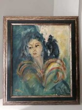 Ritratto di donna - olio su un