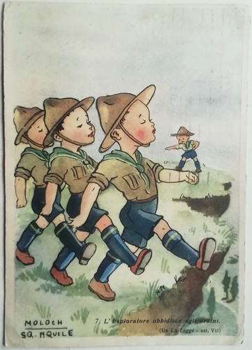 Cartolina scout agesci giovani - cartolina,