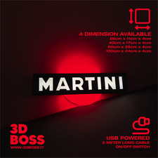 Insegna targa luminosa Martini