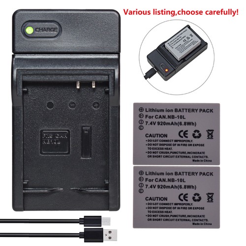 10l batteria caricatore - nb-10l, o
