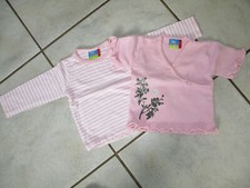 Nr.48 Super Twin Set Shirt + Pullunder Gr.80 rosa weiß neuwertig