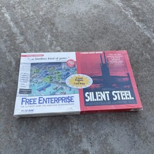 TSUNAMI MEDIA FREE ENTERPRISE & SILENT STEEL GIOCO PC BIG BOX RARO TSUNAMI 95-96