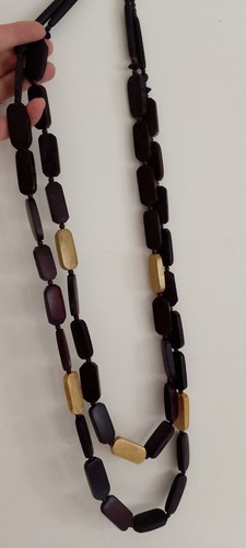Collana lunga legno marca - collana, in
