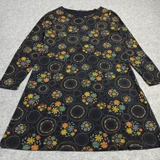 Gudrun Sjoden Abito Tunica Donna Taglia M Cotone Organico Stretch Jersey Fiori