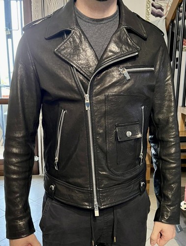 Giacca vera pelle emporio - giacca,