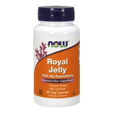 NOW Foods Royal Jelly  1500mg  60 Capsules NOW2565