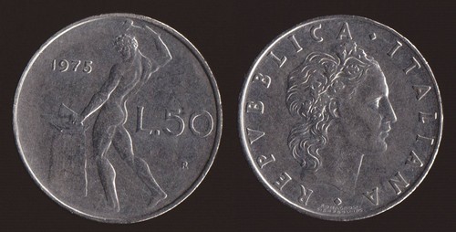 Lire 1975 vulcano italia - 50,