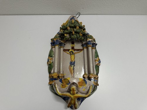Acquasantiera ceramica - acquasantiera,