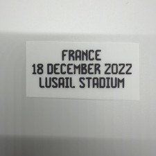 Toppa dettaglio finale partita distintivo calcio Qatar Argentina Mondiali 2022