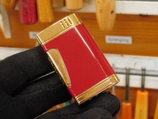 Accendino Ronson Super Comet rosso revisionato lightger briquet accendino refurbished