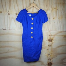 Abito lino anni 80 piccolo blu