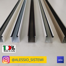 GUIDE IN ALLUMINIO PER TAPPARELLA CON SPAZZOLINO SU MISURA PORTE/FINESTRE COPPIA