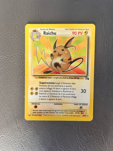 Pokémon raichu set base - pokémon, 29/62