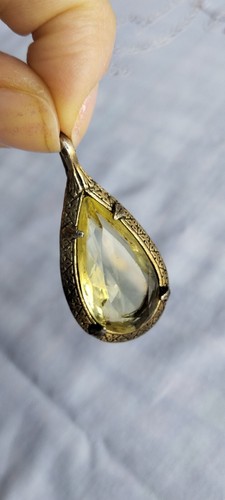 Antico pendente dorato - , con