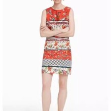 Desigual Ethnic Style Print Dress Women's Medium and Long Elastic Dress
