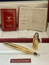 Penna a sfera/roller Cartier Pasha De Cartier penna oro mai usata