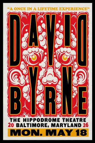 Poster david byrne live - david, at