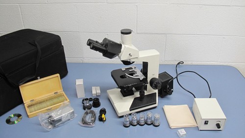 Trinocular compound microscope - trinocular,
