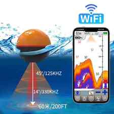 Nuovo Wifi Fish Finder Sonar 125khz/330khz Ecoscandaglio Portatile Wireless Ecoscandaglio 