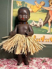 TARTARUGA SCHILDKROT antica bambola in celluloide cm 27,5