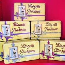 ? una scatola pubblicitaria in latta plasmon anni 60