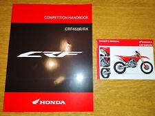 Manuale Honda Crf 450 R / Rx 2017 Inglese