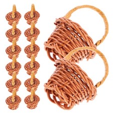 14 mini cestini intrecciati