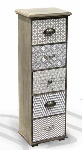 Cassettiera legno rovere - in,