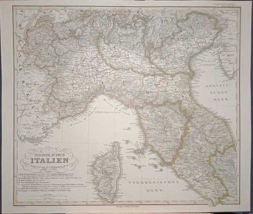Antica carta nord italia - carta,
