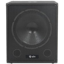 QTX QT15SA 15' subwoofer alimentato attivo PA DJ basso discoteca sub 