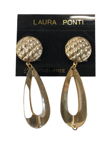 Orecchini clip pendente goccia - orecchini,