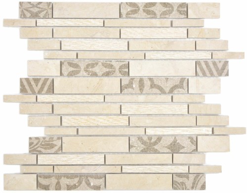 Keramikmosaik marmo beige - keramikmosaik,