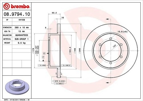 Dischi freno brembo asse - freno,