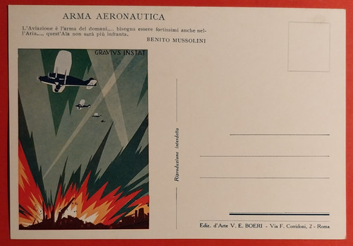 Cartolina arma aeronautica - arma,