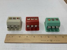 Set 3 slot machine in miniatura BRODI vintage giocattolo da gioco anni '30-40