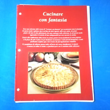 CUCINARE CON FANTASIA FASCICOLI SCHEDE RICETTE DA COLLEZIONE - (142)
