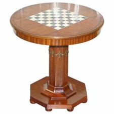 Tavolo scacchi mogano impero - tavolo,