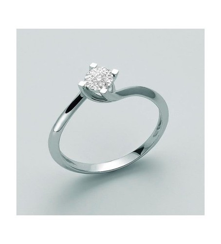 Anello solitario donna - , miluna